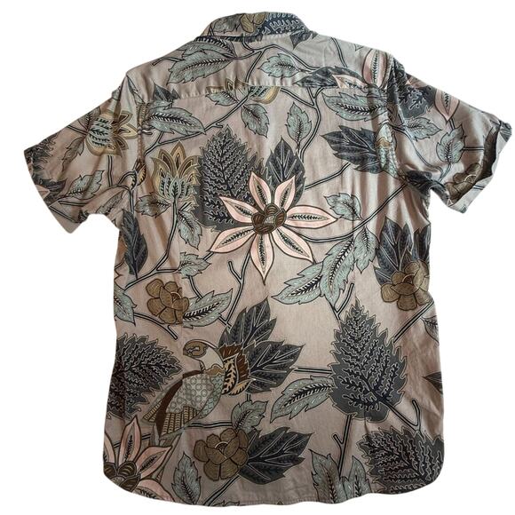 Ted Baker London Canwe Slim Fit Floral Short Sleeve Button-Up Shirt Size 5 (XL) - Picture 2 of 16